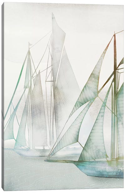 Glide II Canvas Art Print - Home Staging Living Room