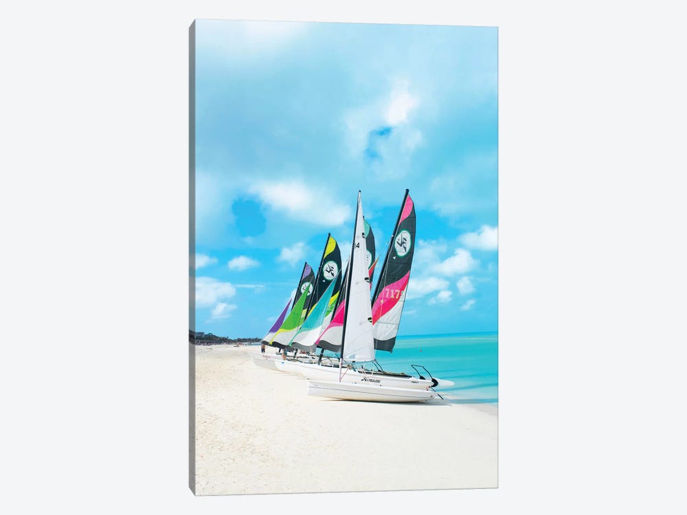 Colorful Boats by Erin Summer 1-piece Canvas Art