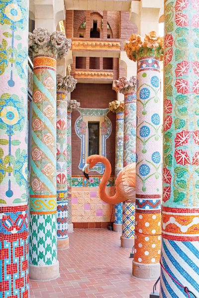 Erin Summer: Flamingo Pillars by Erin Summer