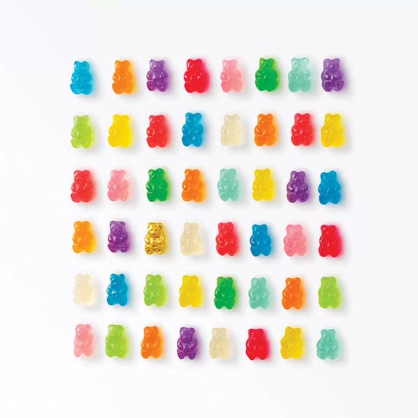 Minimalist Photography: Rainbow Bears by Erin Summer