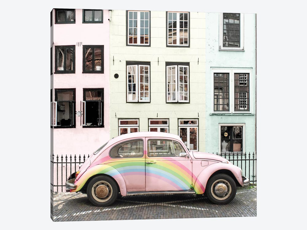 Rainbow Buggy by Erin Summer 1-piece Canvas Art