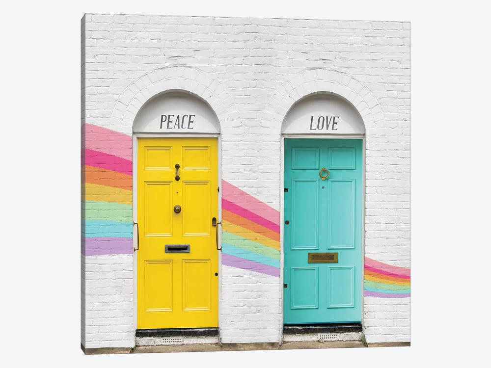 Peace And Love by Erin Summer 1-piece Canvas Art Print