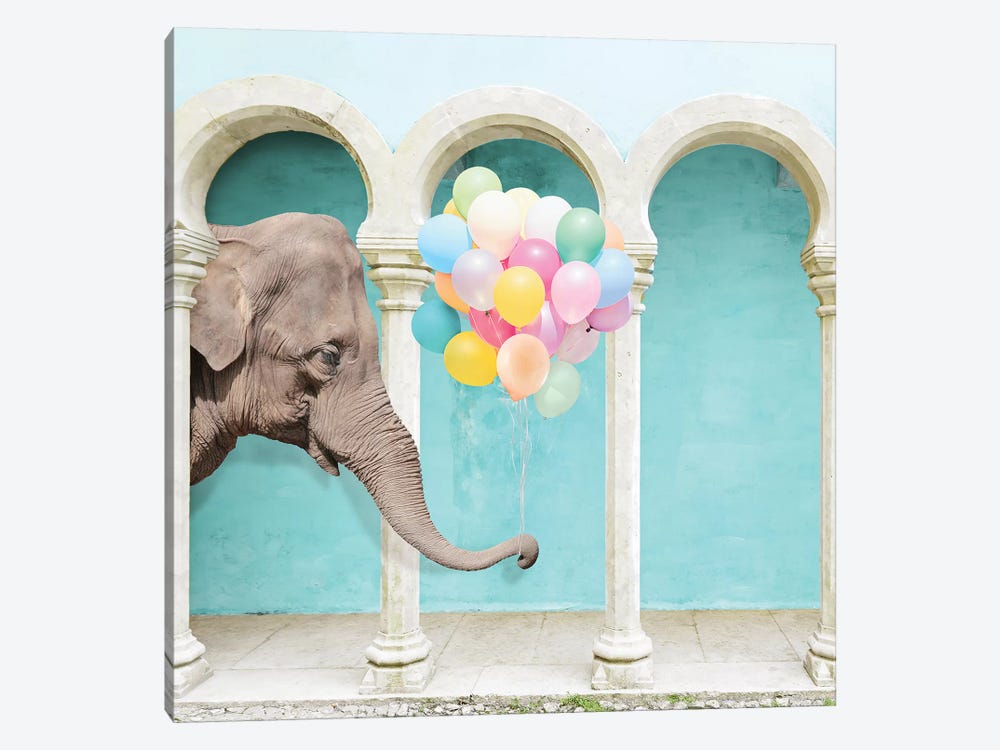 An Elephant Never Forgets by Erin Summer 1-piece Canvas Art