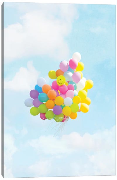 Happy To Be Here Canvas Art Print - Balloons