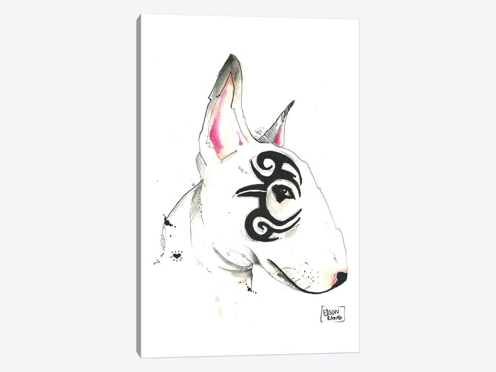 Bull Terrier Tribal by Edson Ramos 1-piece Canvas Art