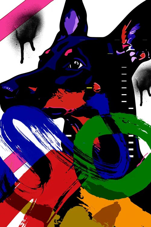 Doberman Style by Edson Ramos wall art
