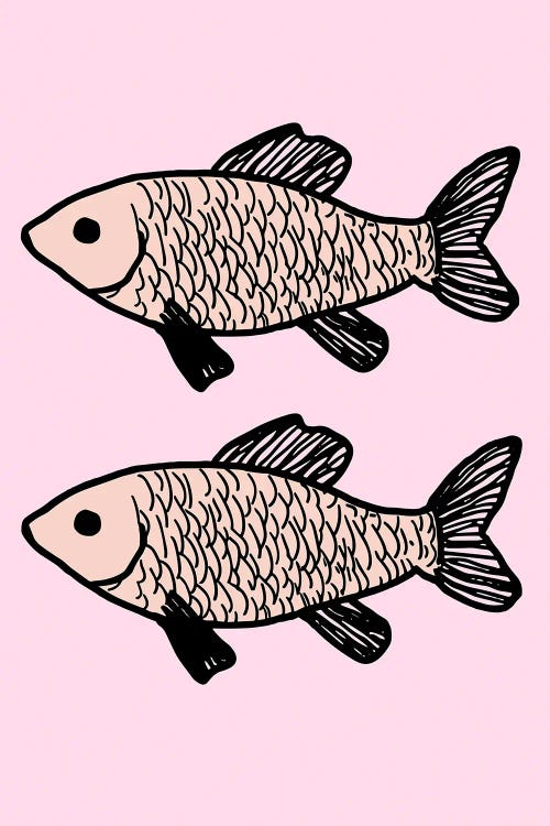 Two Identical Fish by Edson Ramos wall art