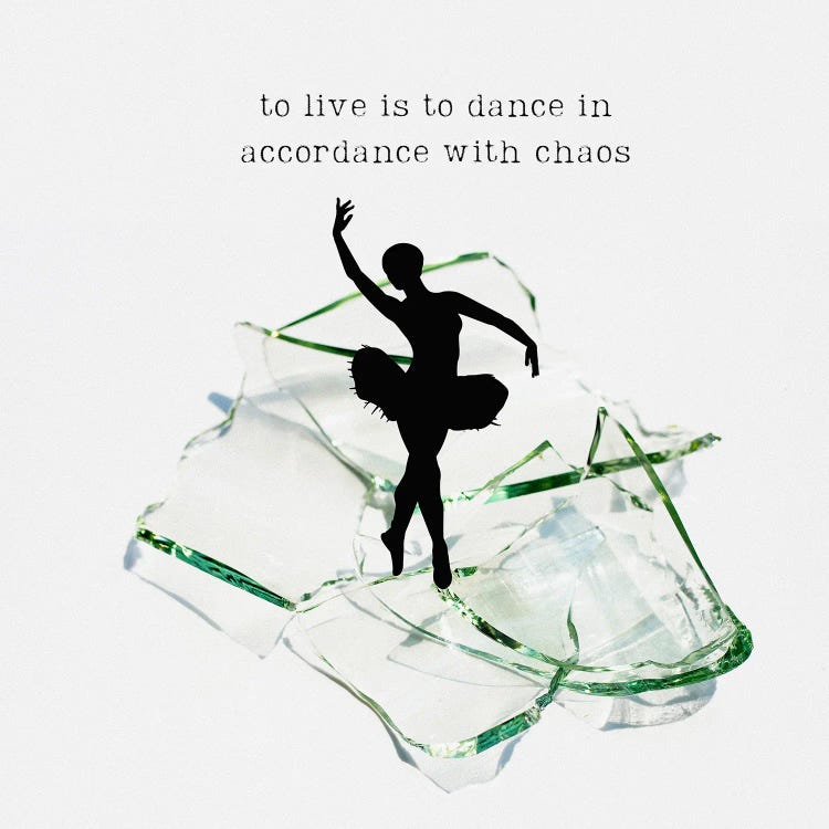To Live Is To Dance In Accordance With Chaos by Edson Ramos wall art