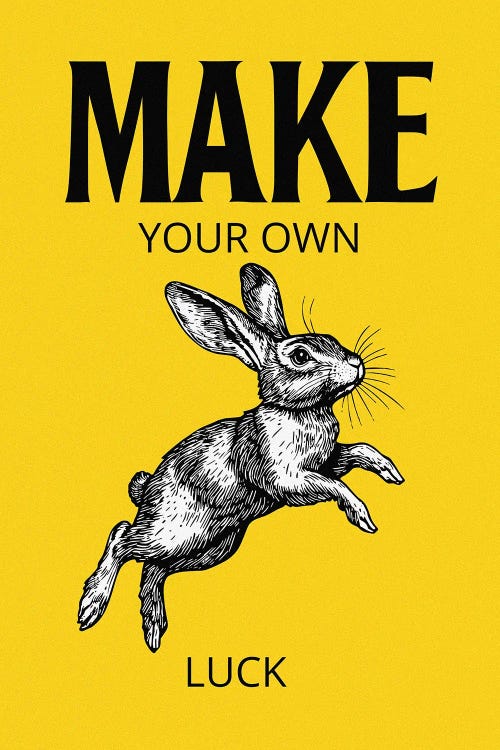 Make Your Own Luck by Edson Ramos wall art