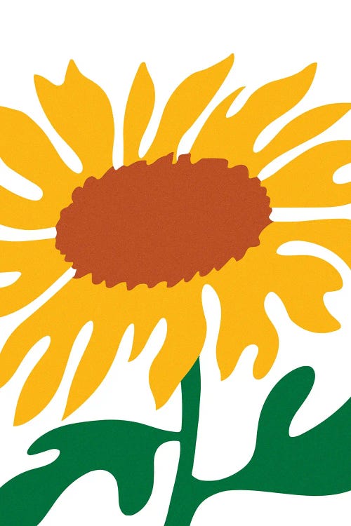 Matisse Sunflower Simple by Edson Ramos wall art
