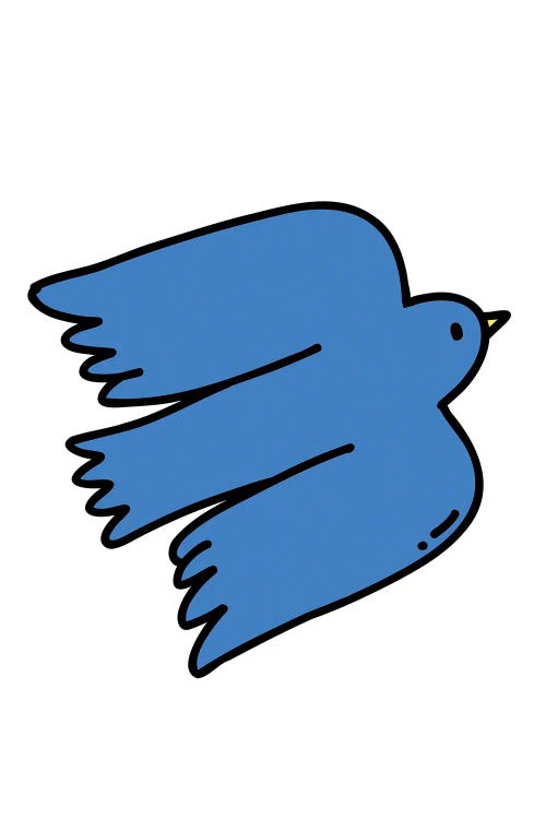 Blue Bird by Edson Ramos wall art