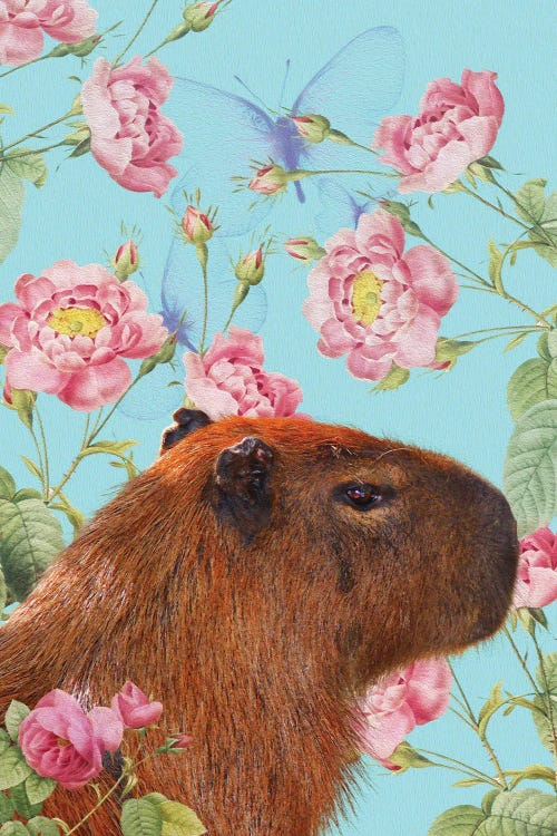 Capybara Flowers