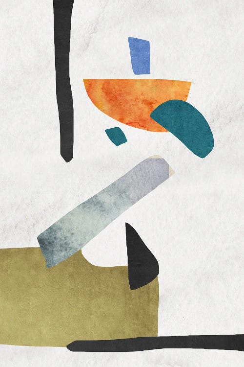 Abstract Geometric Shapes by Edson Ramos wall art