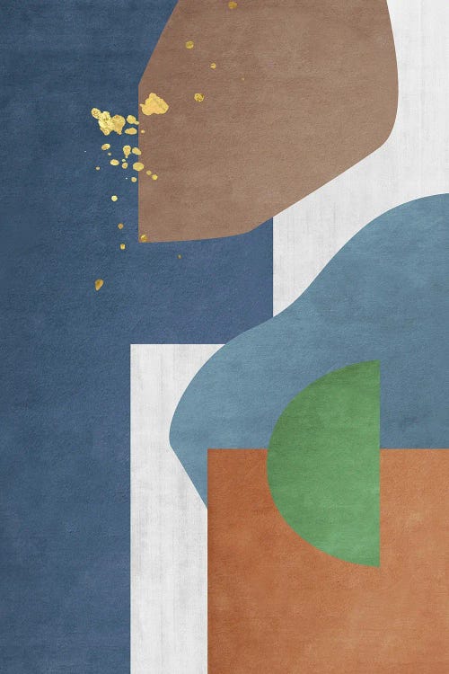 Abstract Geometric Ocean by Edson Ramos wall art