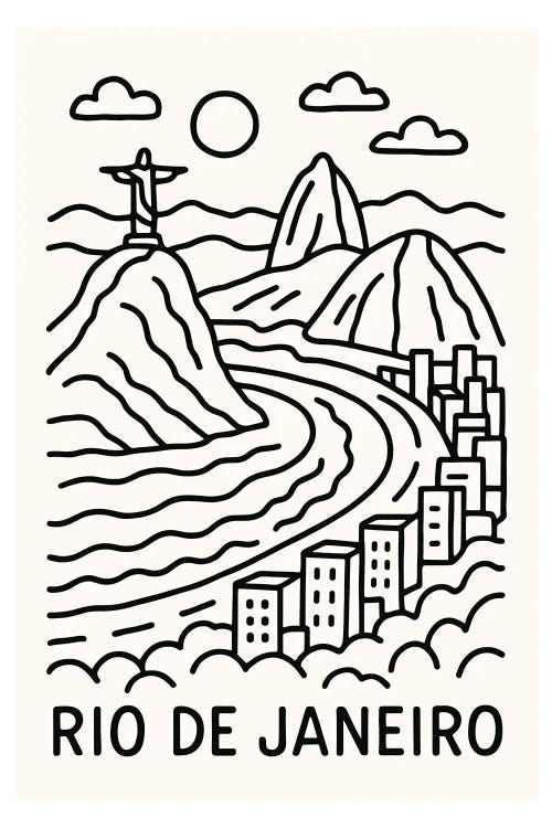 Rio De Janeiro City by Edson Ramos wall art