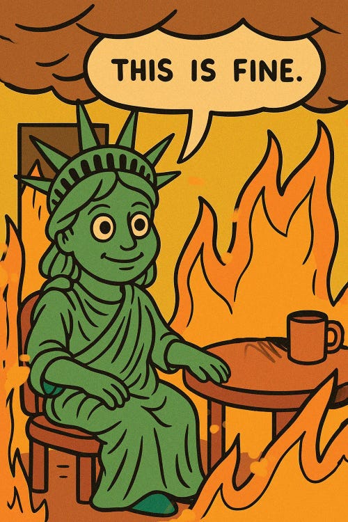 This Is Fine by Edson Ramos wall art