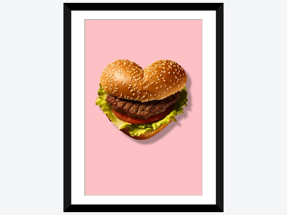 heart hamburger