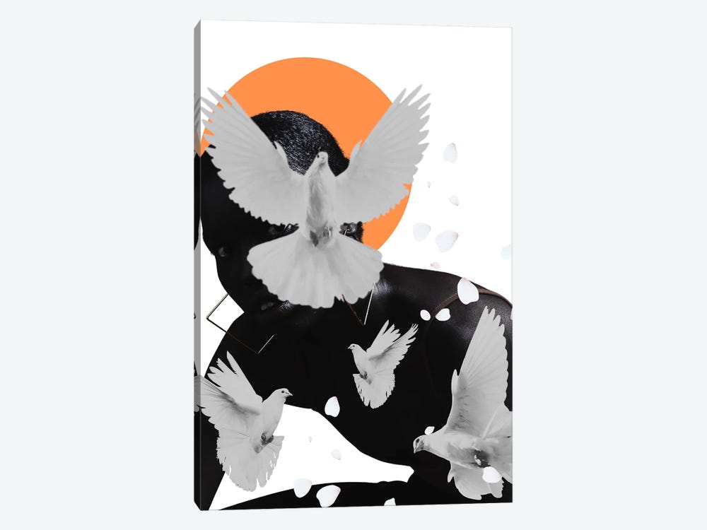 Doves by Edson Ramos 1-piece Canvas Art Print