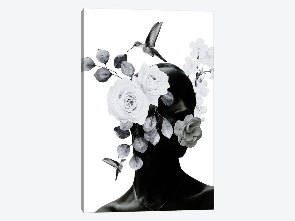 Black Beauty Collage by Edson Ramos 1-piece Canvas Wall Art