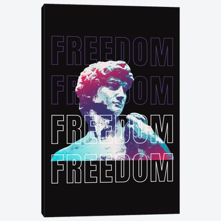 Freedom Pop Statue Canvas Print #ESR48} by Edson Ramos Canvas Wall Art