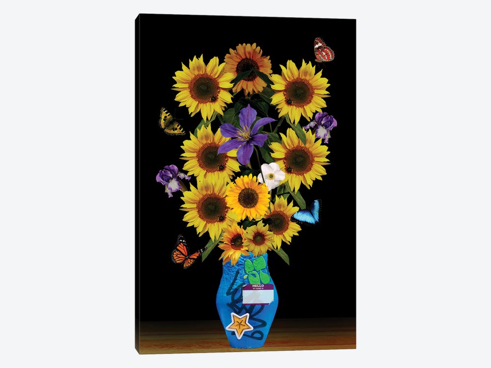 Sunflower Vase by Edson Ramos 1-piece Canvas Wall Art