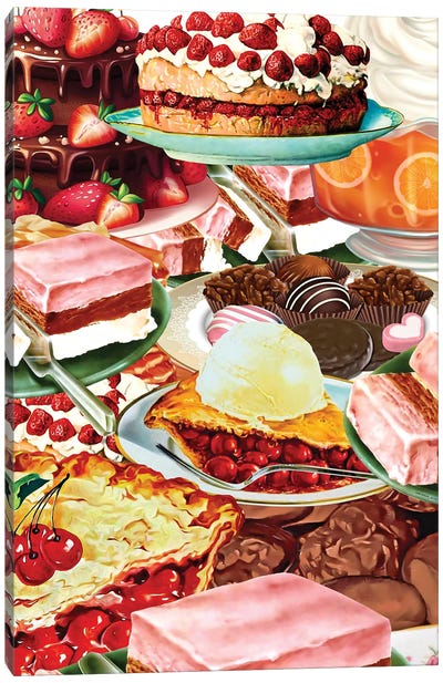 Pies And Pastries Canvas Art Print - Edson Ramos