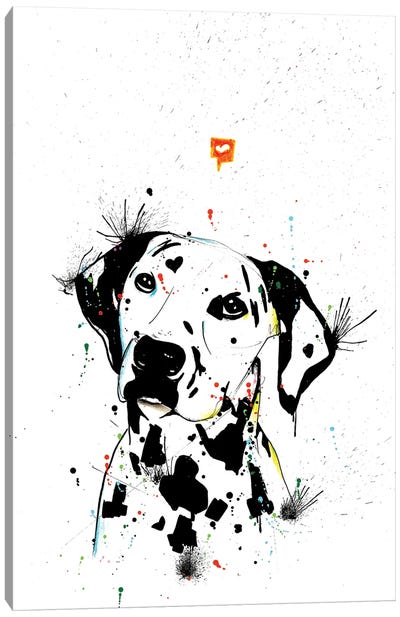 Dalmatian Dog Canvas Art Print - Edson Ramos