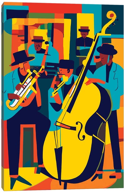 Jazz Canvas Art Print - Edson Ramos