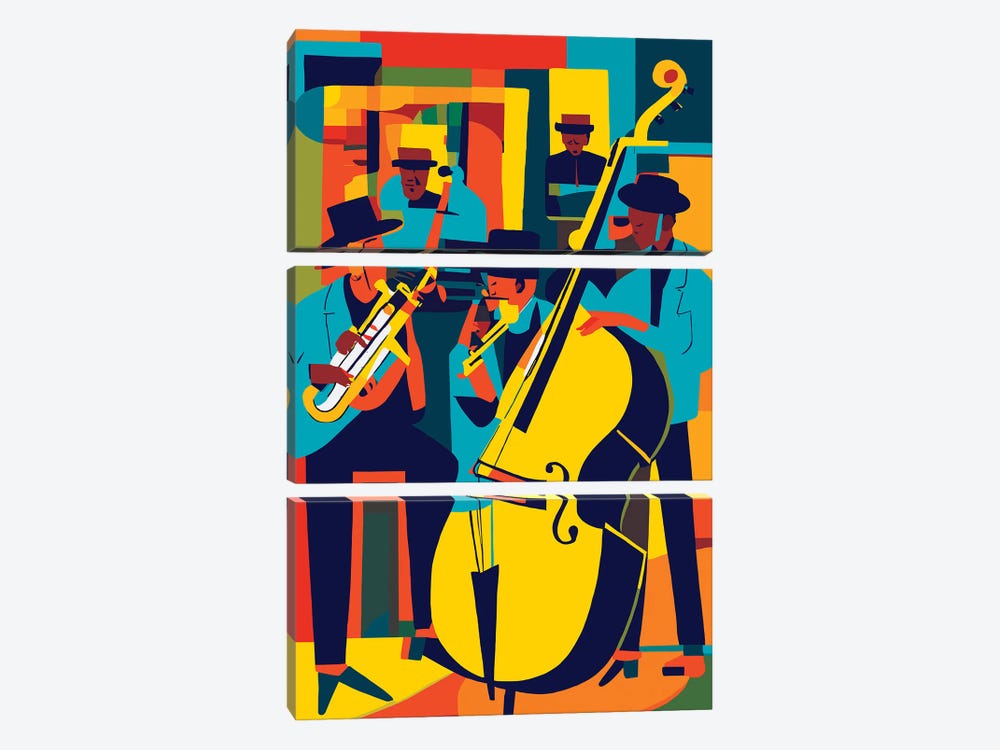 Jazz by Edson Ramos 3-piece Art Print
