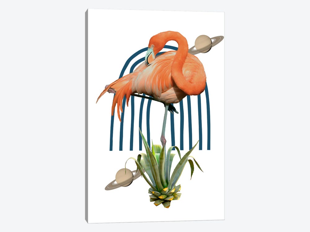 Flamingo Collage by Edson Ramos 1-piece Art Print