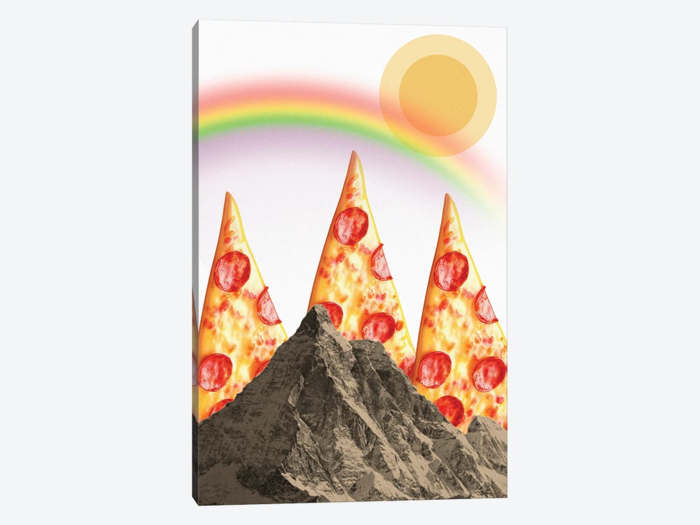 The Pizza Mountain by Edson Ramos 1-piece Canvas Art Print