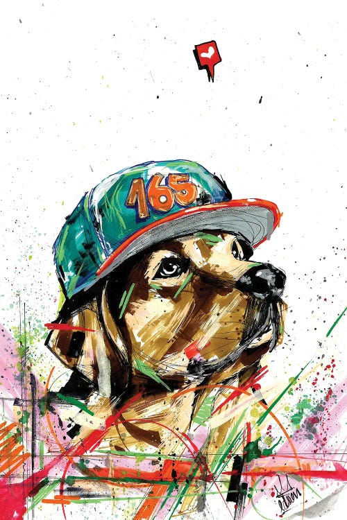 Golden Retriever Dog by Edson Ramos wall art