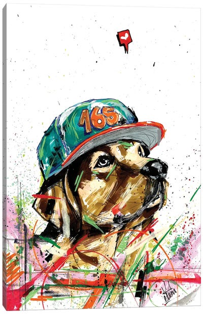 Golden Retriever Dog Canvas Art Print - Golden Retriever Art