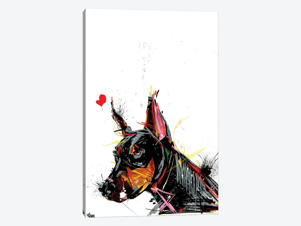 Doberman Dog by Edson Ramos 1-piece Canvas Art Print