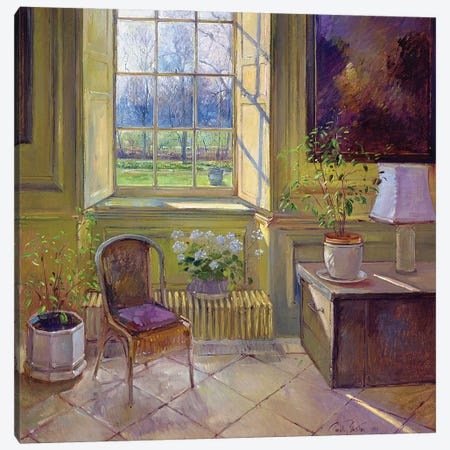 Spring Light And The Tangerine Trees Canvas Print #EST22} by Timothy Easton Canvas Art