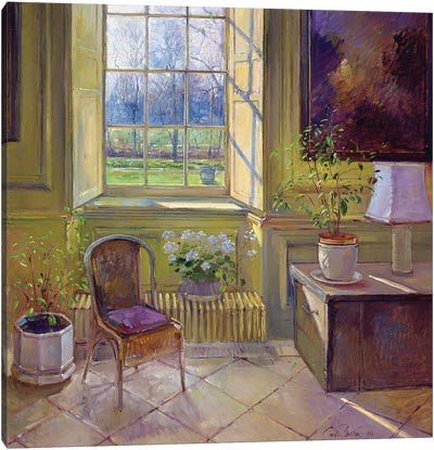 Spring Light And The Tangerine Trees Canvas Art Print - Timothy Easton