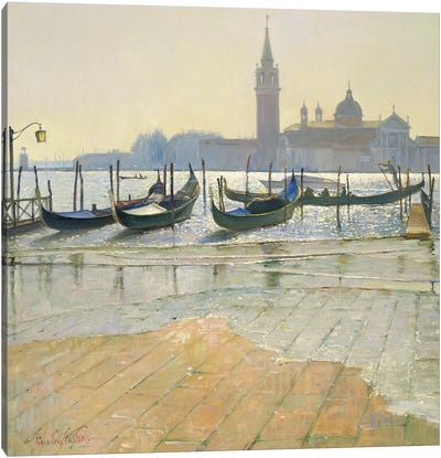 Venice At Dawn Canvas Art Print
