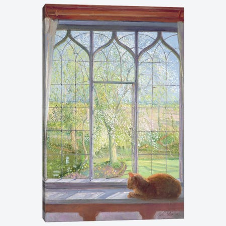Window In Spring Canvas Print #EST30} by Timothy Easton Canvas Art Print