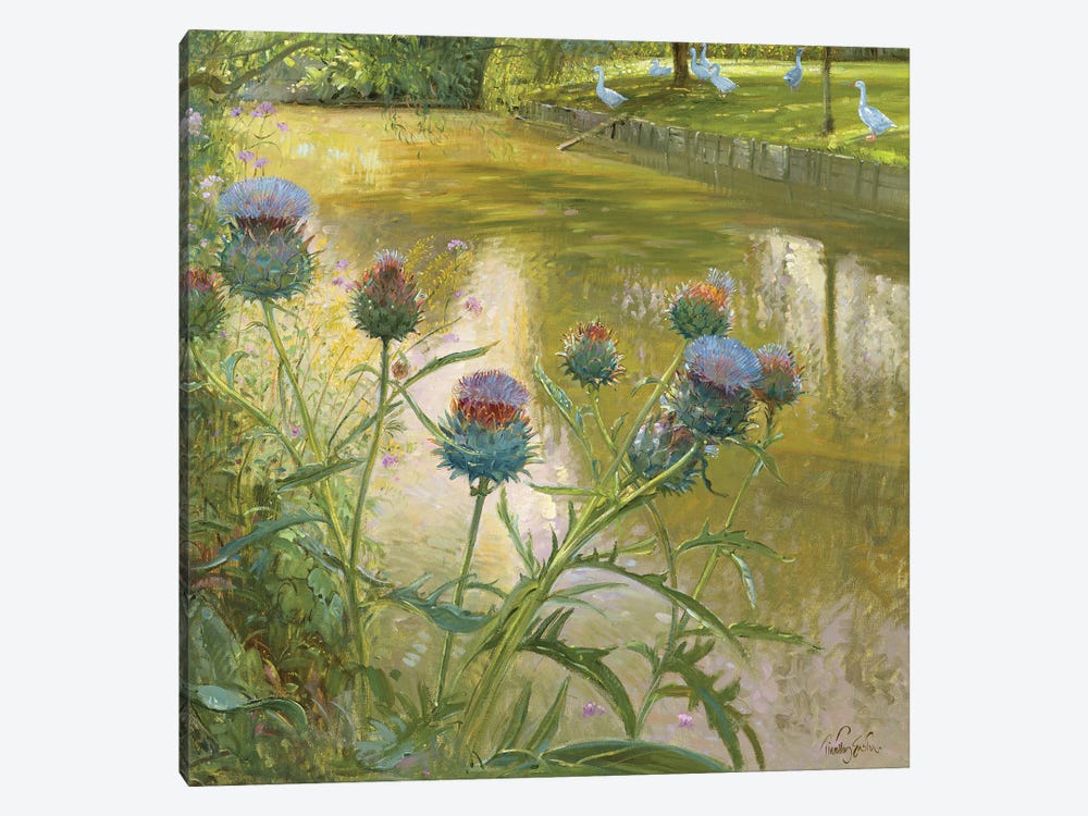 Cardoons Against The Moat by Timothy Easton 1-piece Art Print
