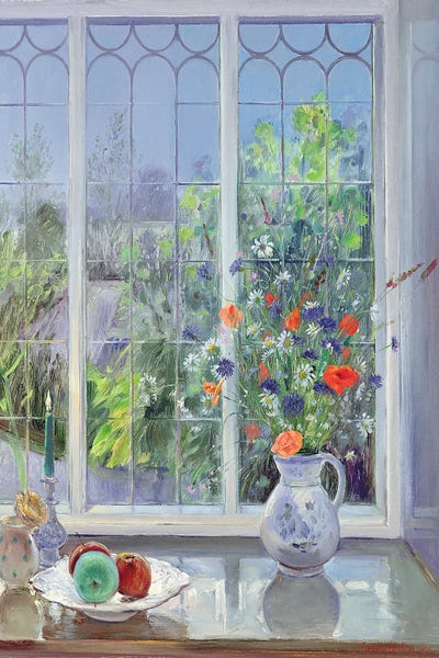 Windows: Moonlit Flowers, 1991 by Timothy Easton