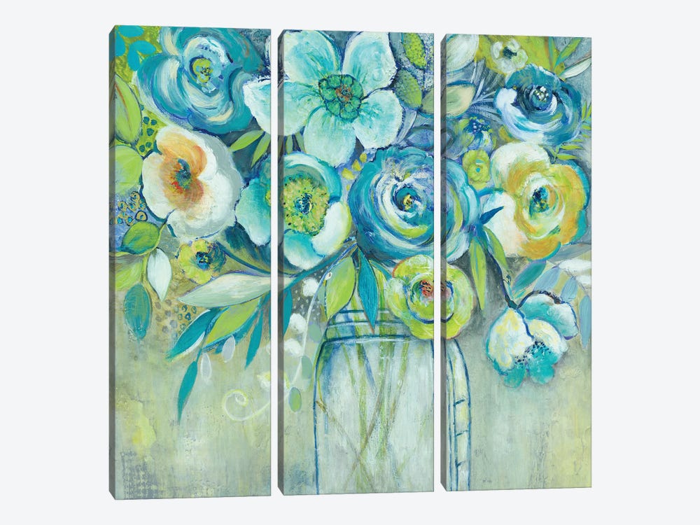 Late Summer Blooms I by Elle Summers 3-piece Canvas Wall Art