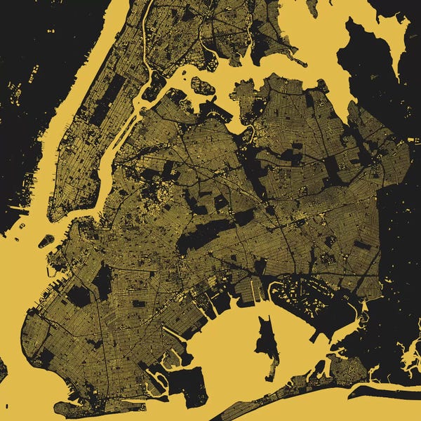 New York City Maps: New York City Urban Map (Yellow) by Urbanmap