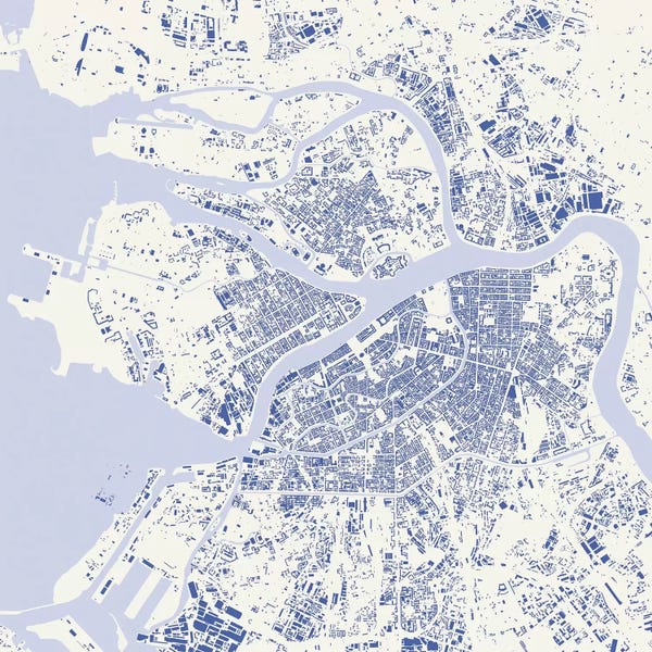 Saint Petersburg, Russia: St. Petersburg Urban Map (Blue) by Urbanmap