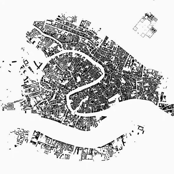 Abstract: Venice Urban Map (White) by Urbanmap