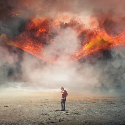 Last Cigarette Blow Up by Evgenij Soloviev canvas print