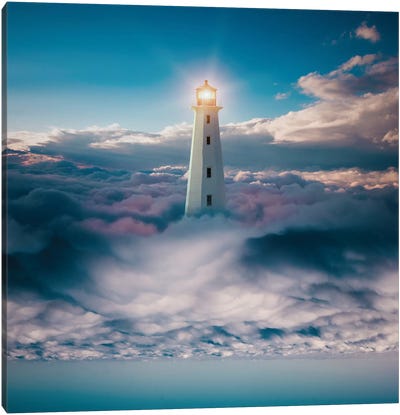Light Skyer Canvas Art Print - Lighthouse Art