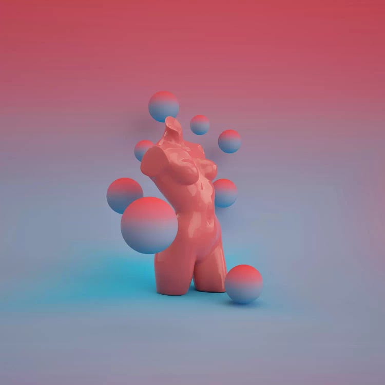 Sunset Sea Body by Evgenij Soloviev wall art