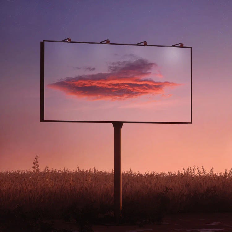 Road Advertising by Evgenij Soloviev wall art