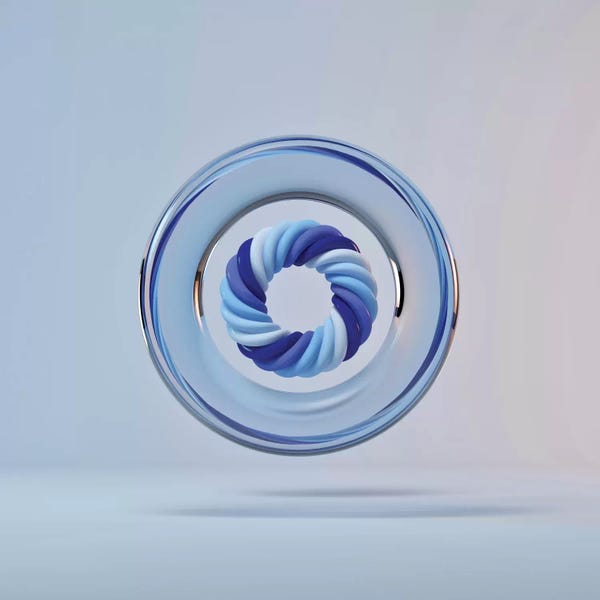 Evgenij Soloviev: Circle Color Blue by Evgenij Soloviev
