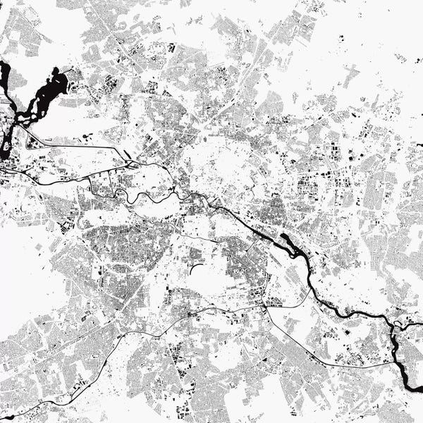 Berlin: Berlin Urban Map (White) by Urbanmap